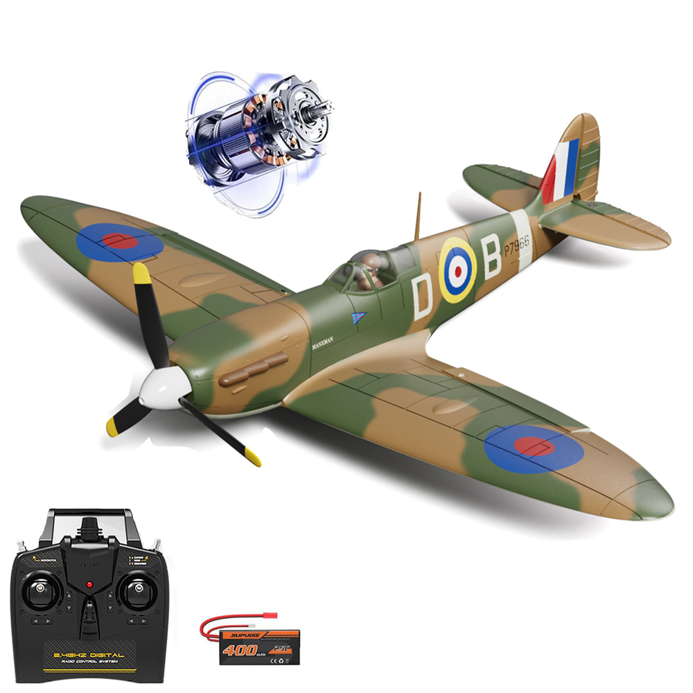 Model Kit Spitfire - Volantexrc Spitfire 500mm RC avión con