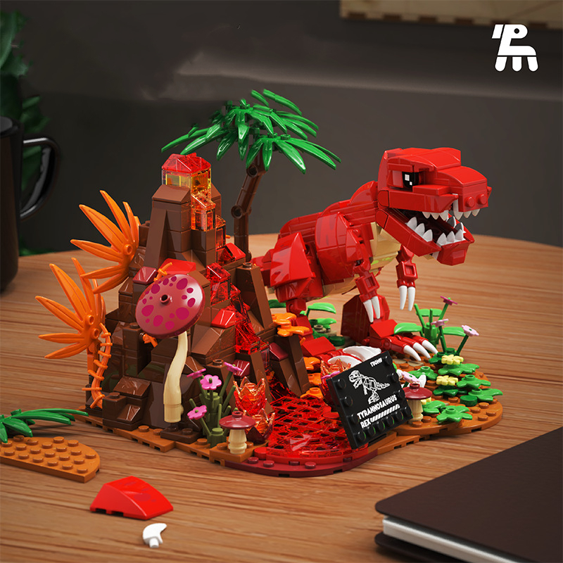 Model Kit Dinosaur - Bloques de Construcción del Mundo Jurásico,