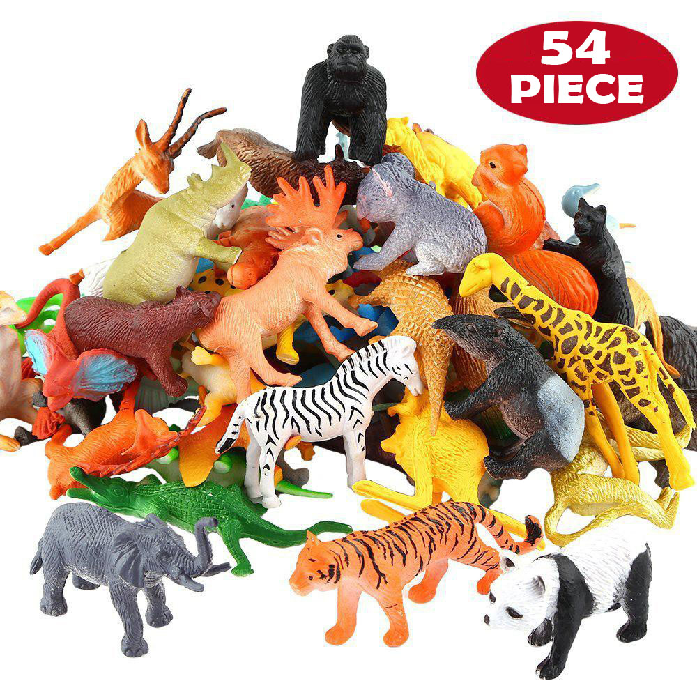 Model Kit Dinosaur - 54 Uds Mini juguetes de animales