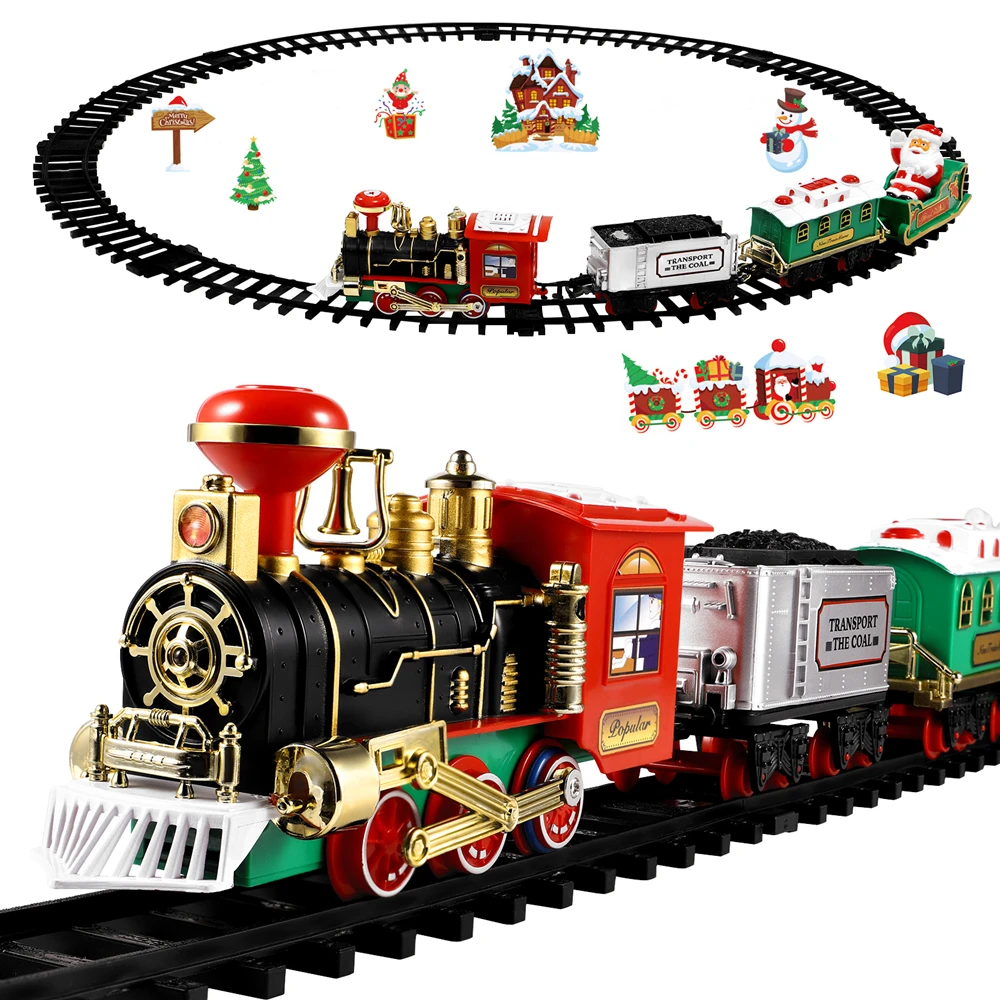 Model Kit Locomotive - Juego de tren de Navidad, Mini