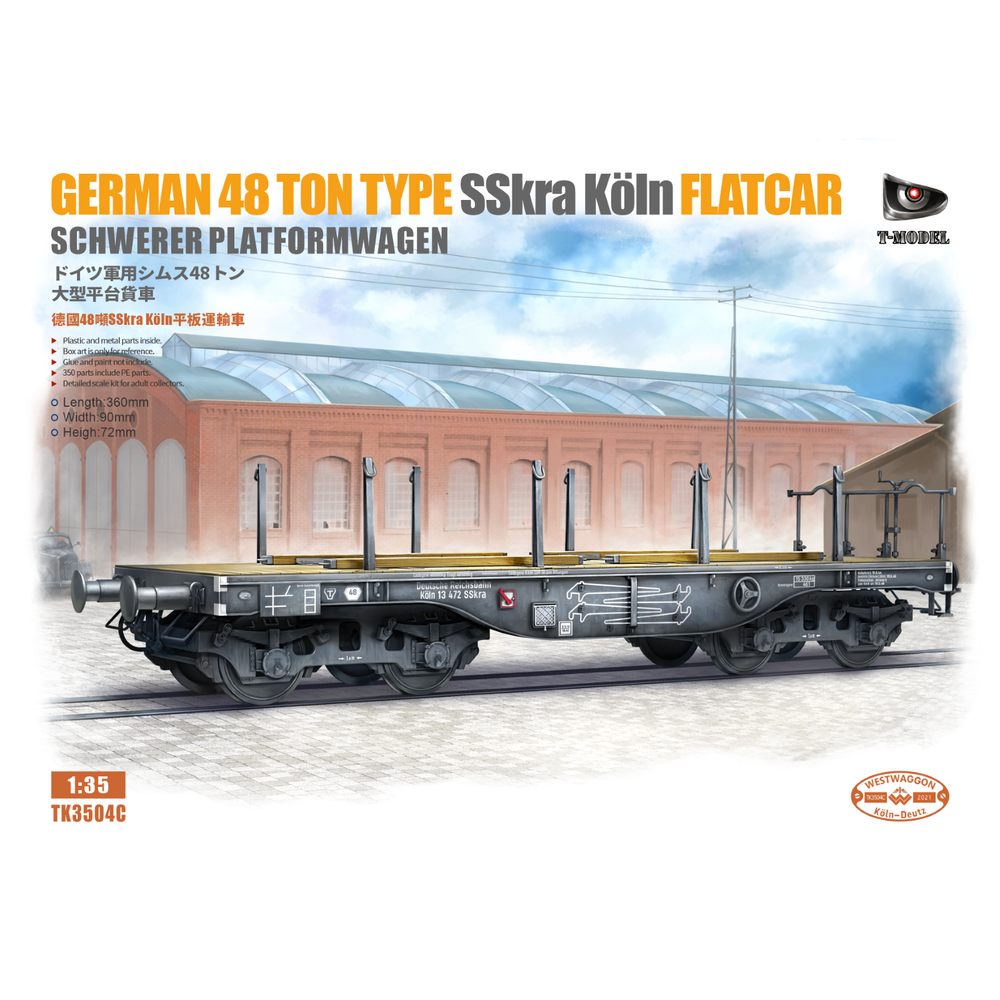 Model Kit Locomotive - T-MODEL TK3504C 1/35 alemán 48 toneladas