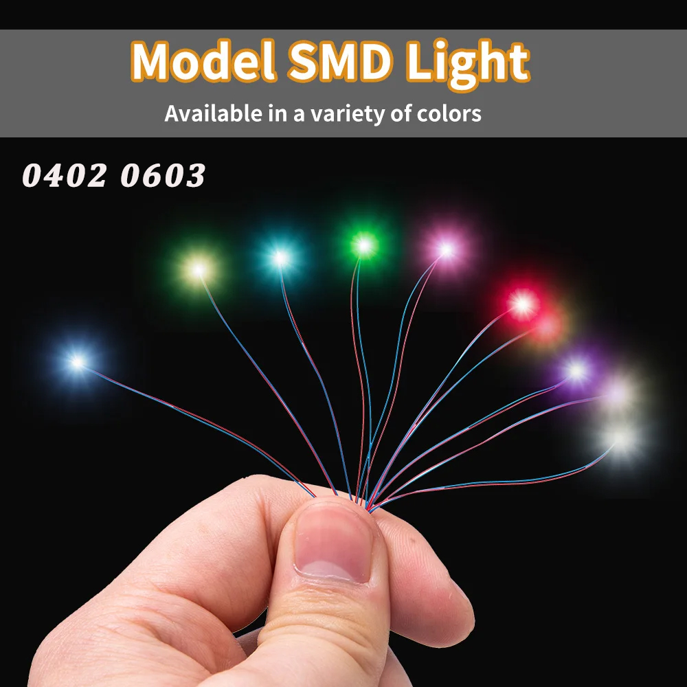 5PCS 3V LED 0402 0603 SMD Lámp - Model Kit Locomotive reseña y precio