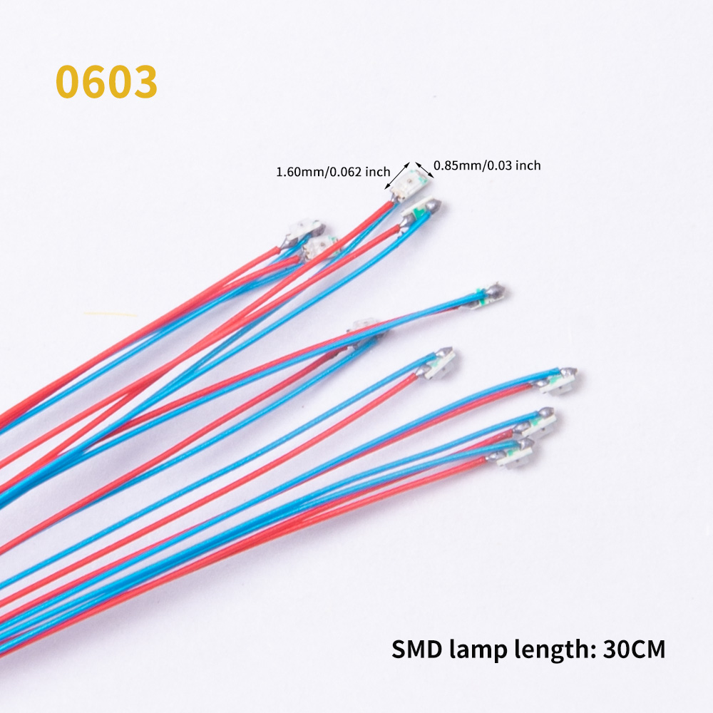 5PCS 3V LED 0402 0603 SMD Lámp - Model Kit Locomotive reseña y precio