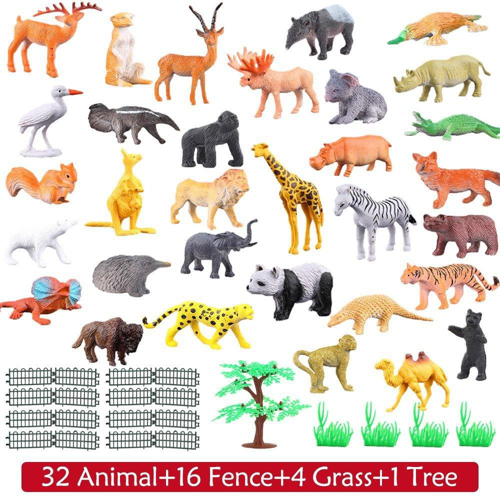 54 Uds Mini juguetes de animal - Model Kit Dinosaur reseña y precio